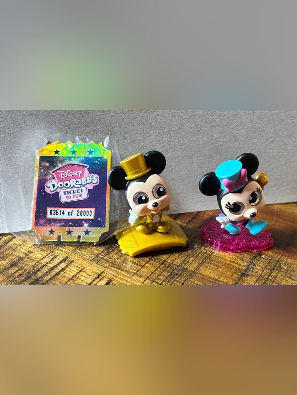 Disney Doorables Ticket to Fun Limited Edition Mickey Mouse + Minnie Mini Figure